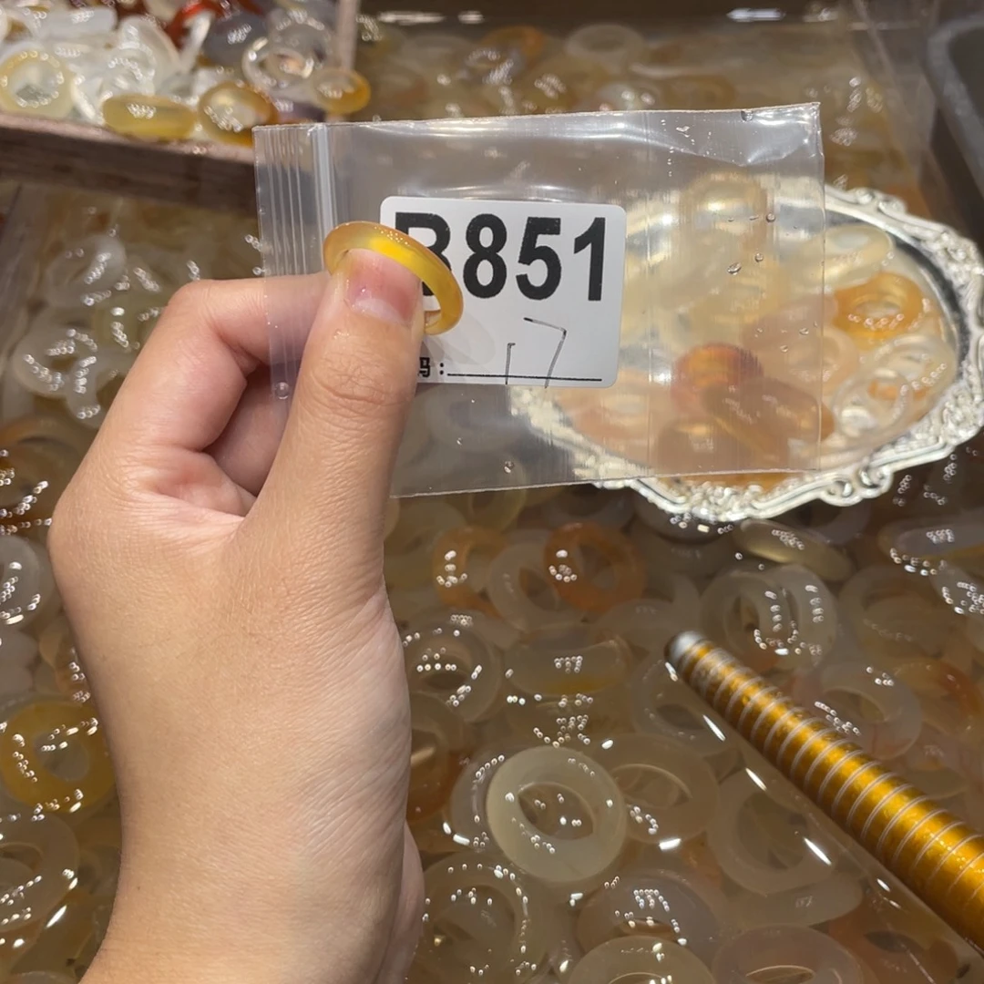 玛瑙/玉髓未镶嵌戒指851