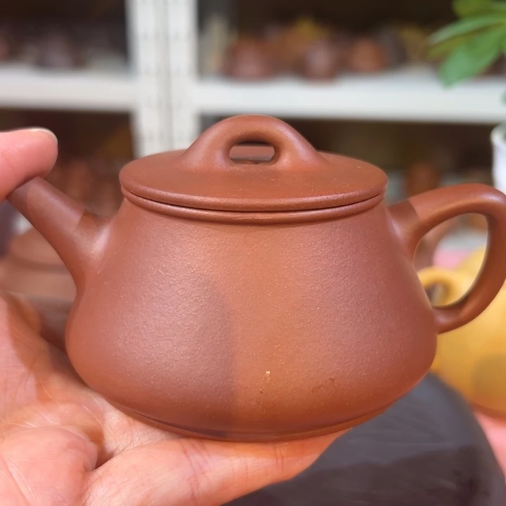 紫砂茶壶紫泥瓦瓢150cc