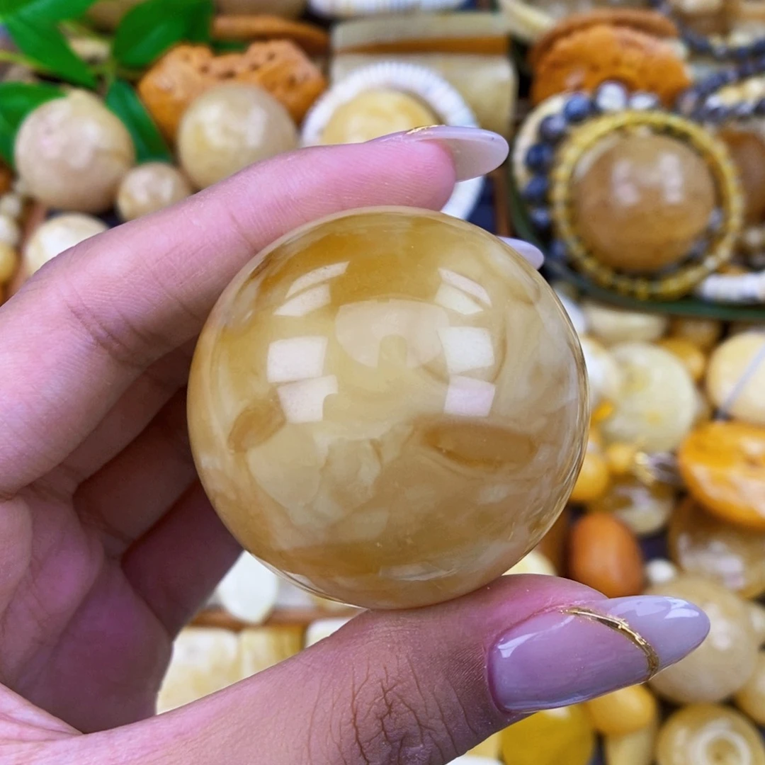 未镶嵌琥珀珠宝奇石43 粉