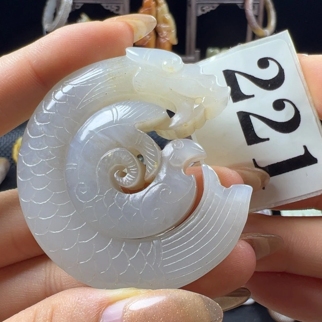 老***）和田玉未镶嵌挂件