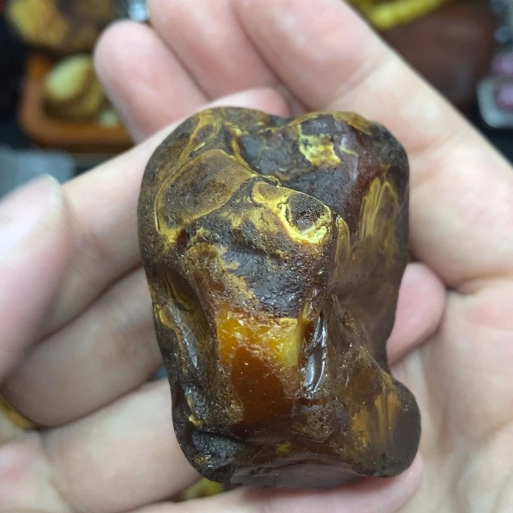 定制琥珀未镶嵌李**仙唐
