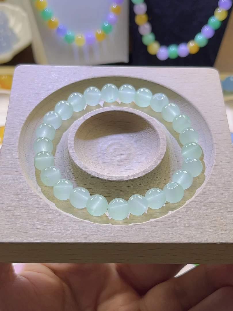 正品卡8.5MM缅A玻葡萄肉珠子多样性发一（PT085)