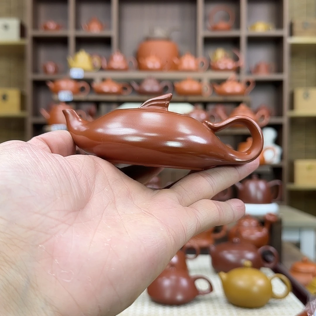 茶壶紫砂潮州手拉壶丹凤朝阳130cc