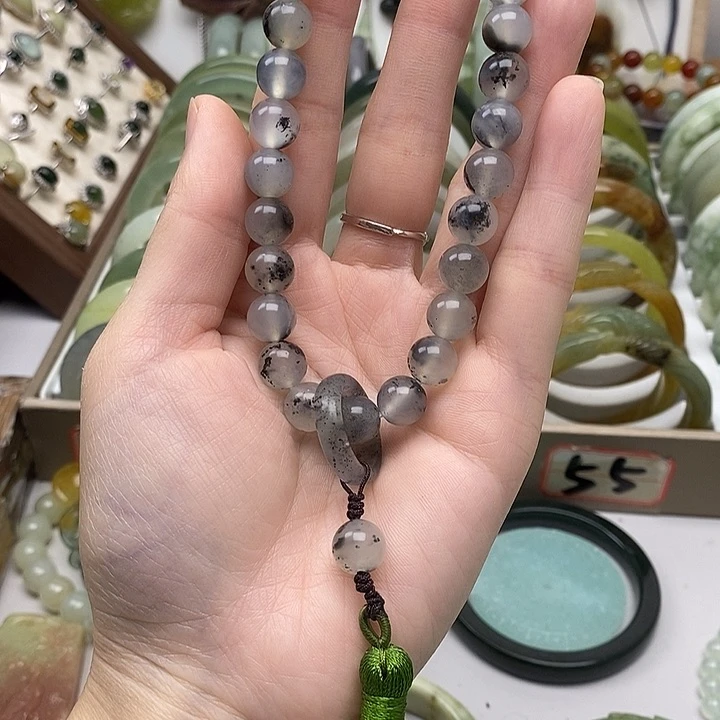 蛇纹石玉手链未镶嵌