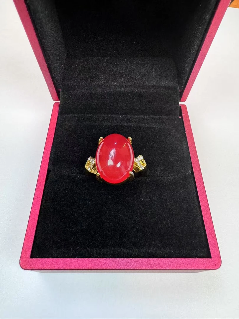 【思思甄选】雪域红景天四爪豪镶戒指