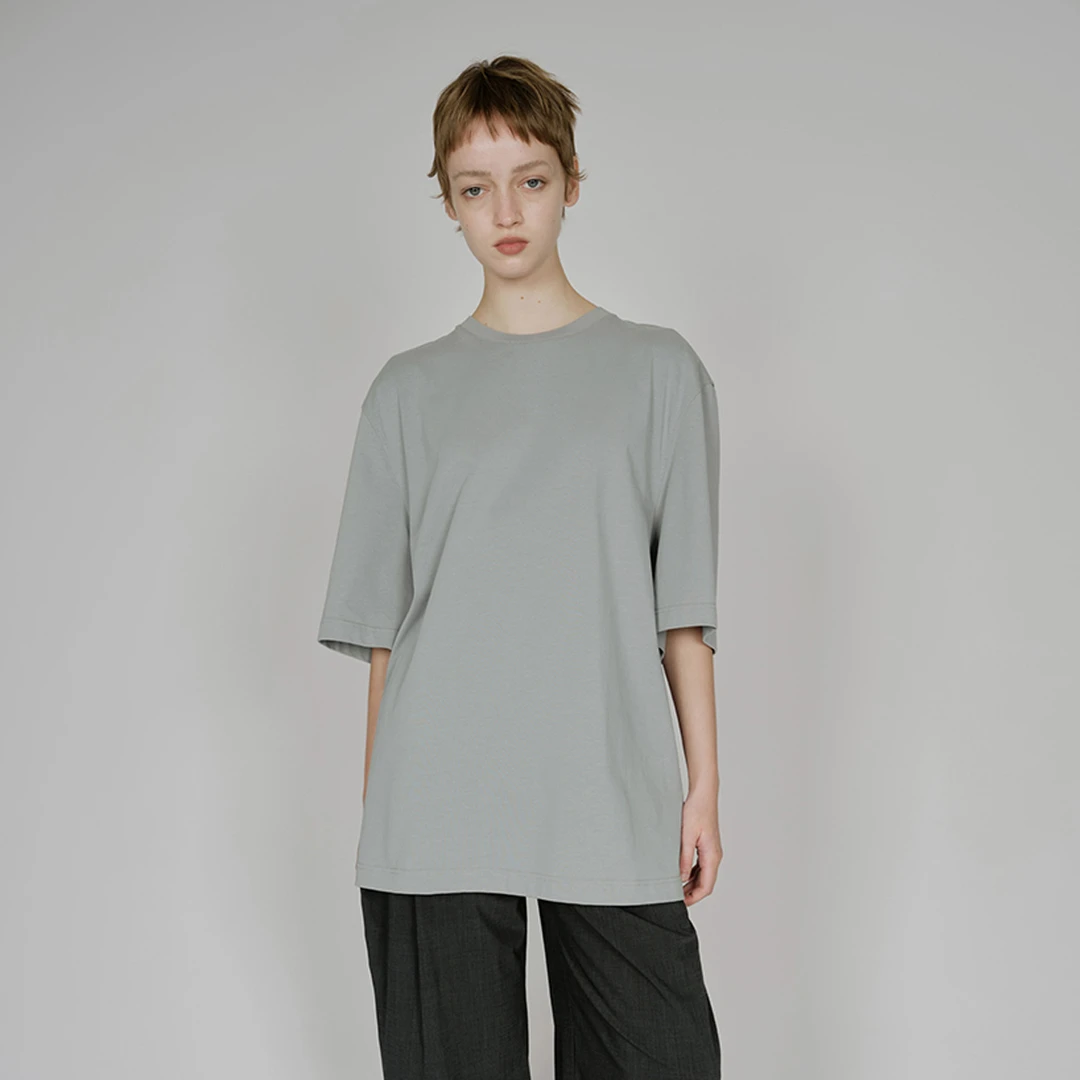 YOEYYOU设计师品牌叠褶大廓型T恤DSC买手店DY5Y04087