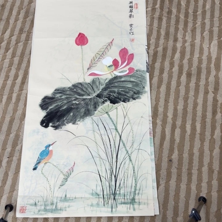 国画花鸟等图案和造型各有