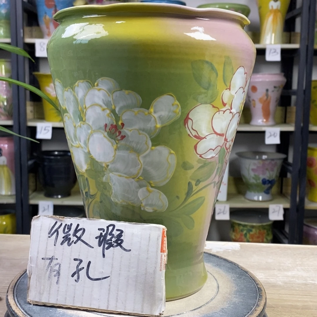 景德镇手工手绘陶瓷花盆