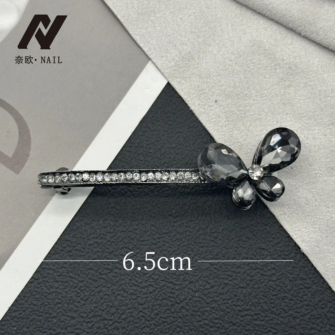【NAIL·奈欧】设计师系列6026重工原创蝴蝶弹簧夹
