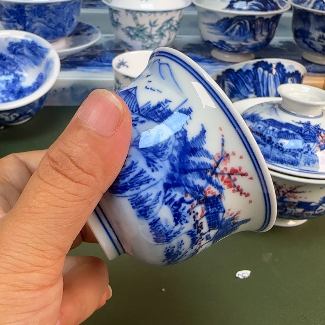 景德镇纯手绘茶具圆圆274