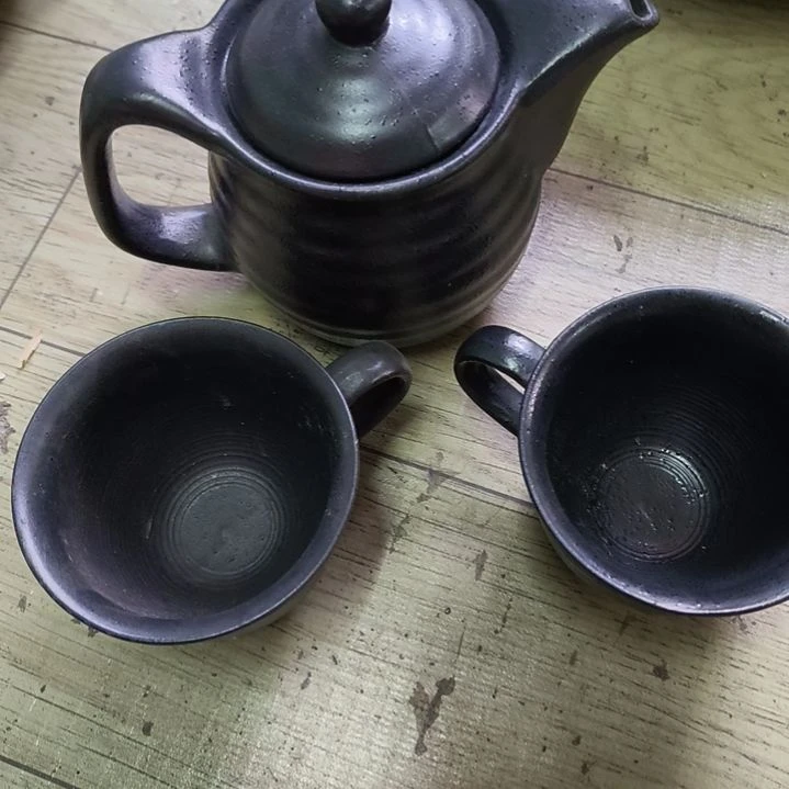 盘磁州窑五厂盘碗壶杯