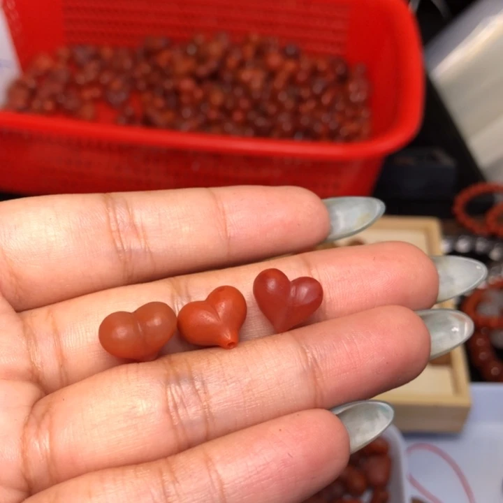 手链银S925镀金镶嵌南红玛瑙熙**c