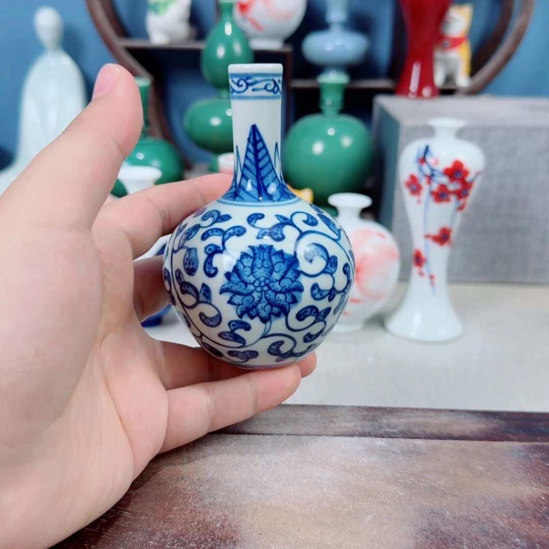 陶瓷手工小花器摆件