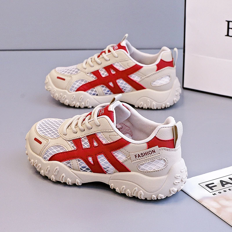 2025年网面透气浅口时尚潮流女鞋动休闲鞋网面软底软面百搭网鞋