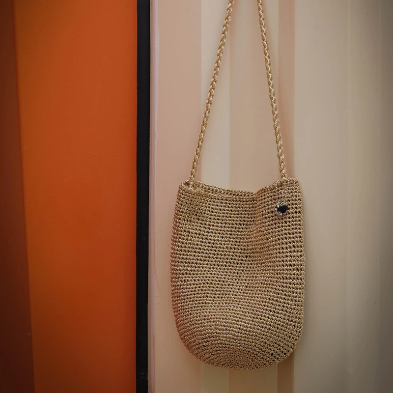 【LeeLee专属】EvanaCheung【璀璨人生系列】黄金版/蓝宝石手工编织包