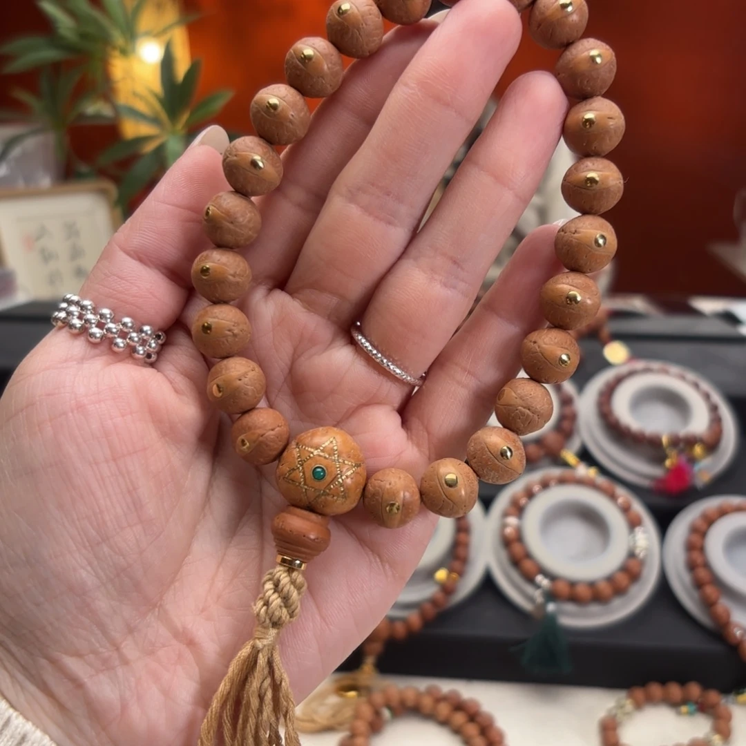 凤眼菩提吊坠11.5毫米铜钉