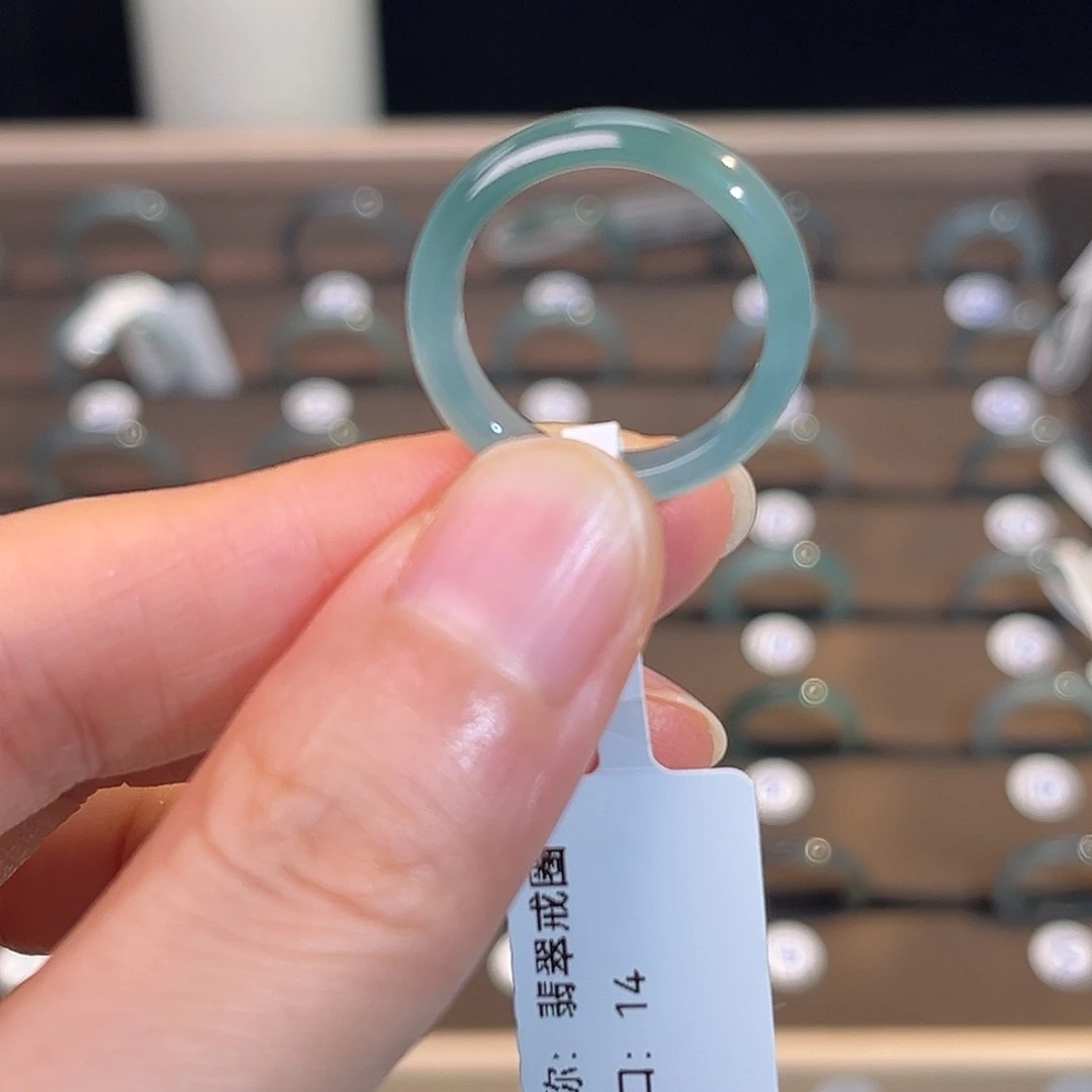 翡翠戒指未镶嵌天然翡翠A货戒指