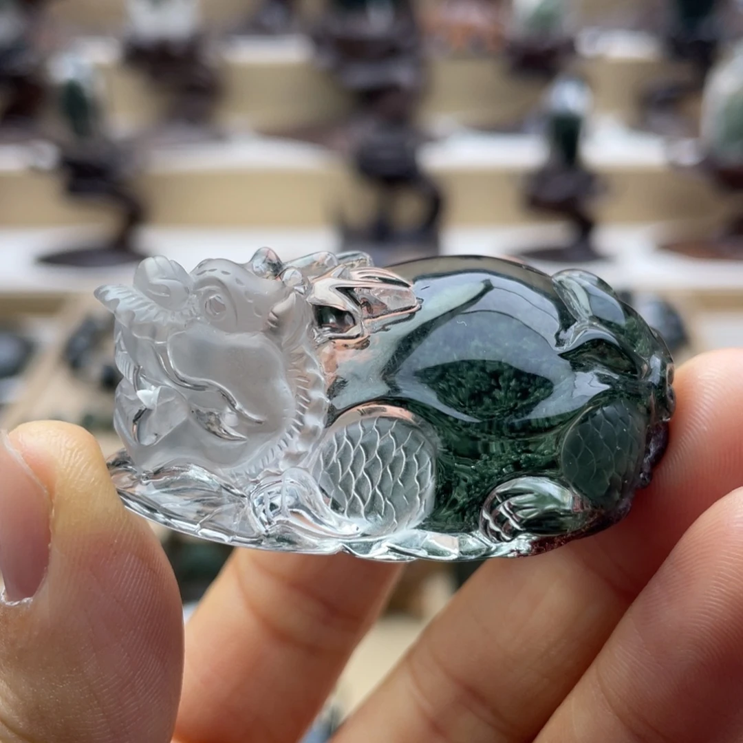 水晶颈饰未镶嵌绿幽灵龙龟