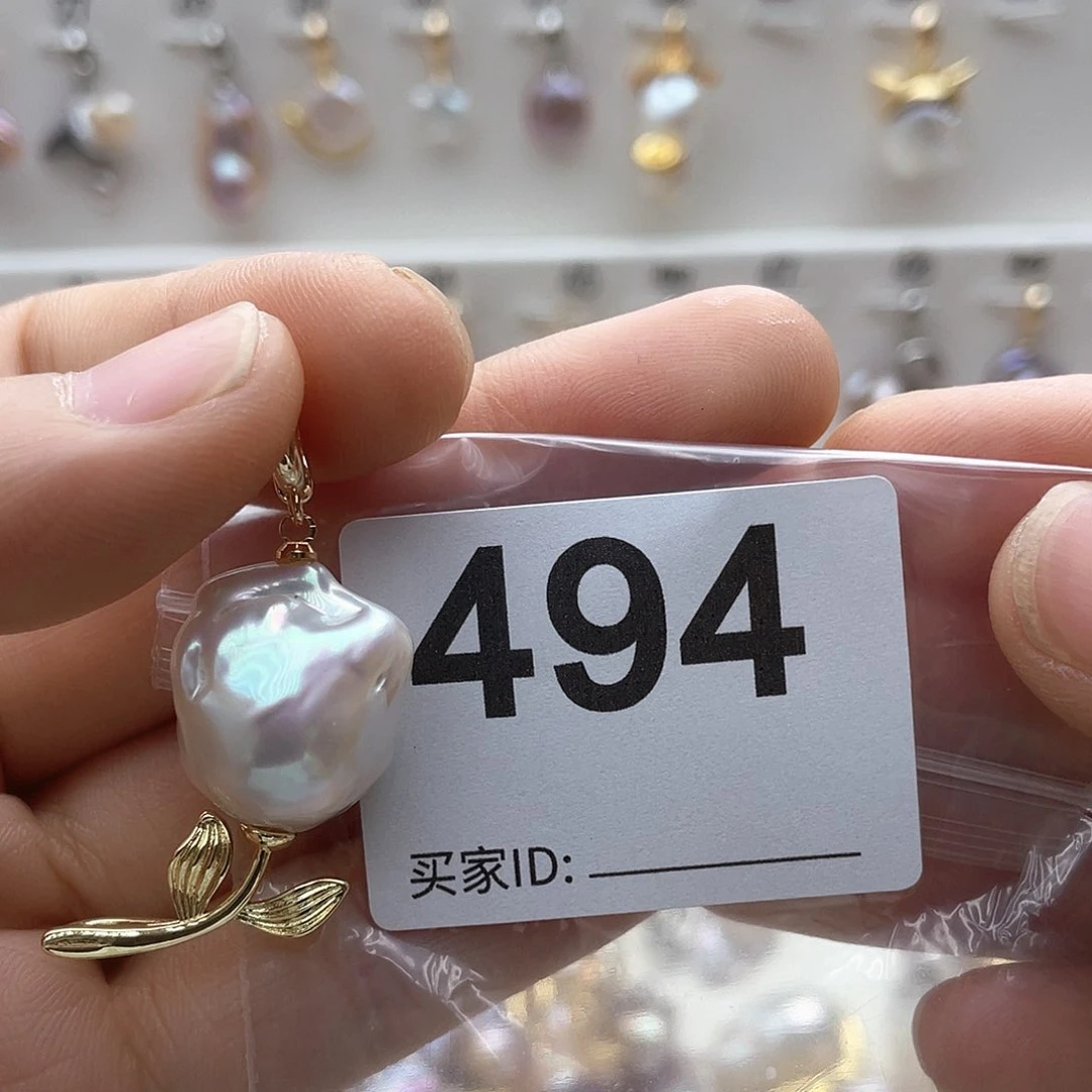 淡水珍珠14K金镶嵌颈饰