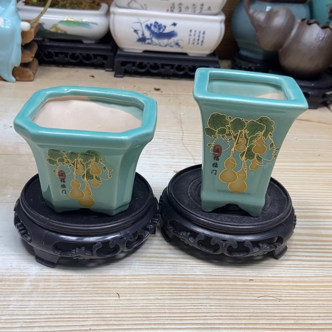 瓷片陶瓷花盆陶瓷艺术