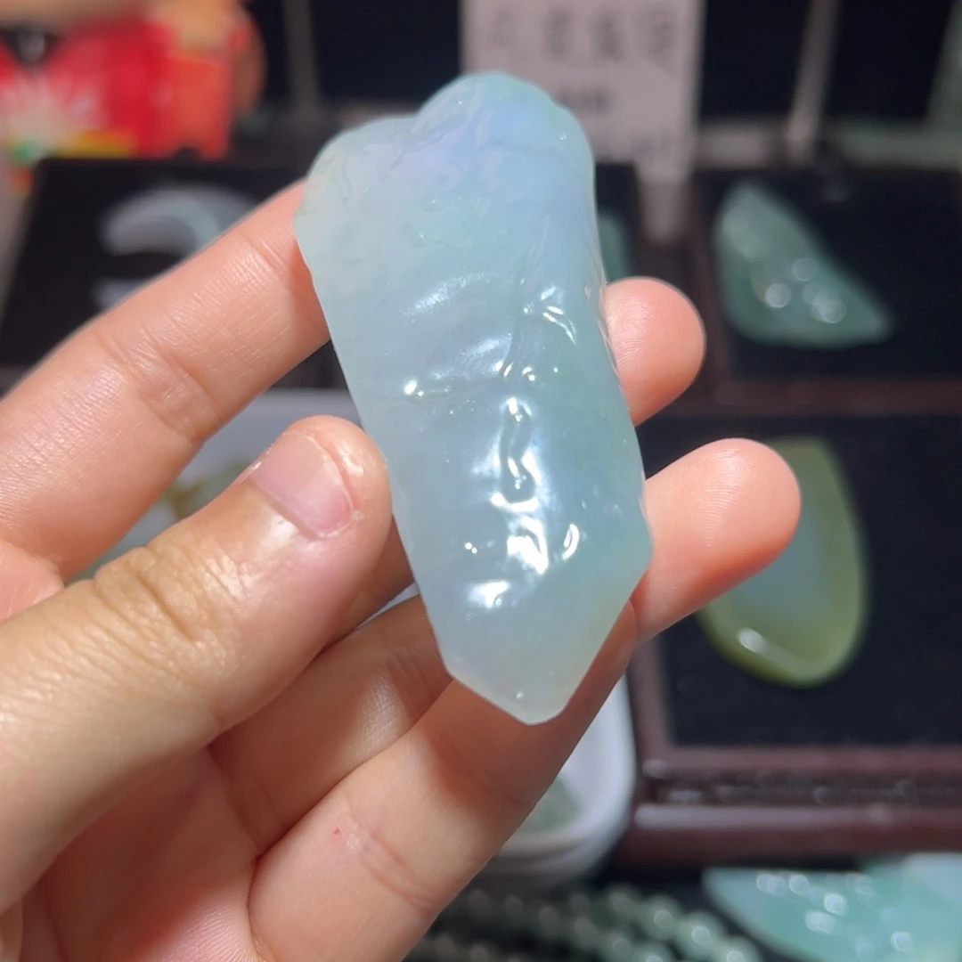 定制翡翠未镶嵌缅甸天然翡翠材料
