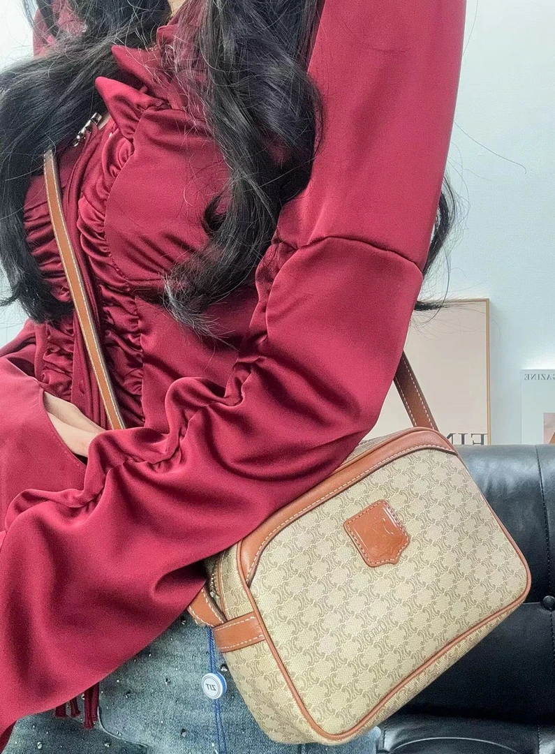 95新 Celine/思琳 米花斜挎包单肩包/秋境 09533