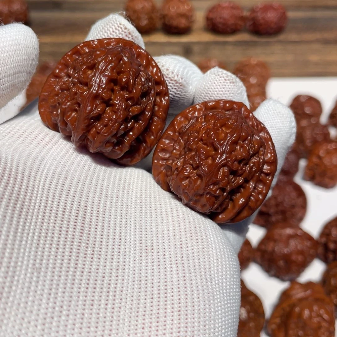 吊坠猴头核桃三角白400.14. WY#00#