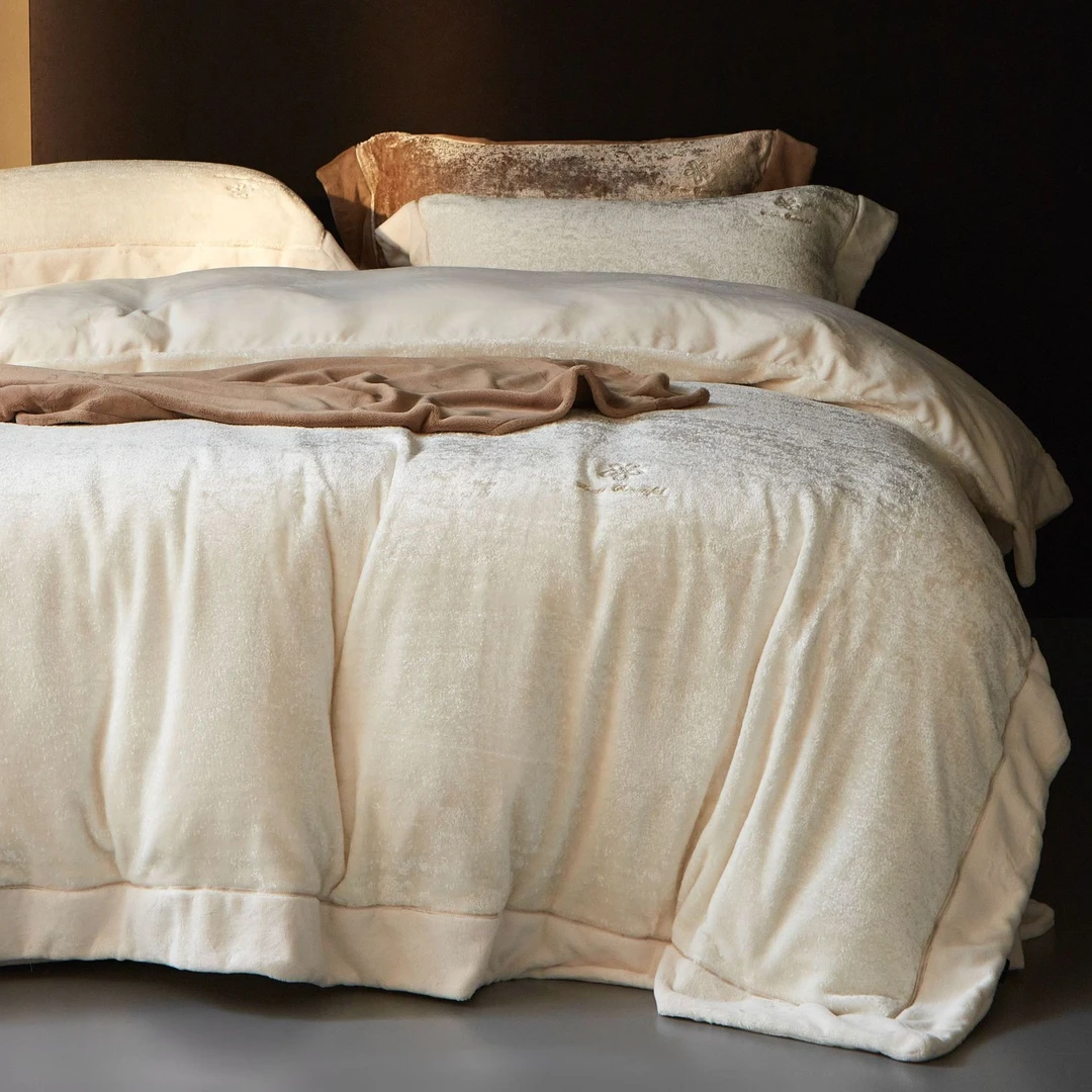 雯妈-秋冬必备！【艾莉亚】软乎乎！糯唧唧！流光织影加厚云锦绒四件套