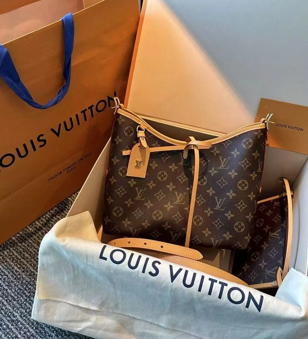 99新 LouisVuitton/路易威登 carryall小号老花包/优品