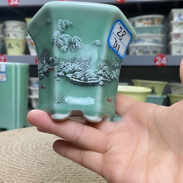 紫砂宜兴紫砂花盆