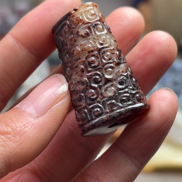 和田玉颈饰未镶嵌三****a