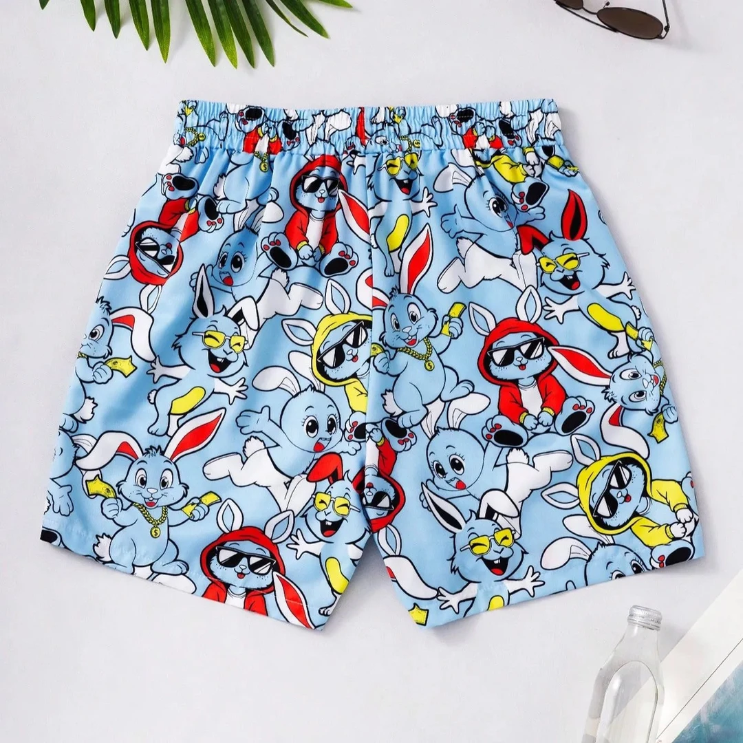 男士夏季宽松透气居家休闲沙滩休闲风