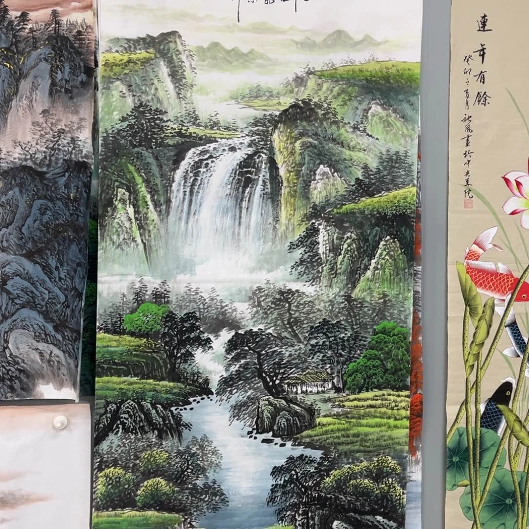 国画宣纸手绘，手工作品