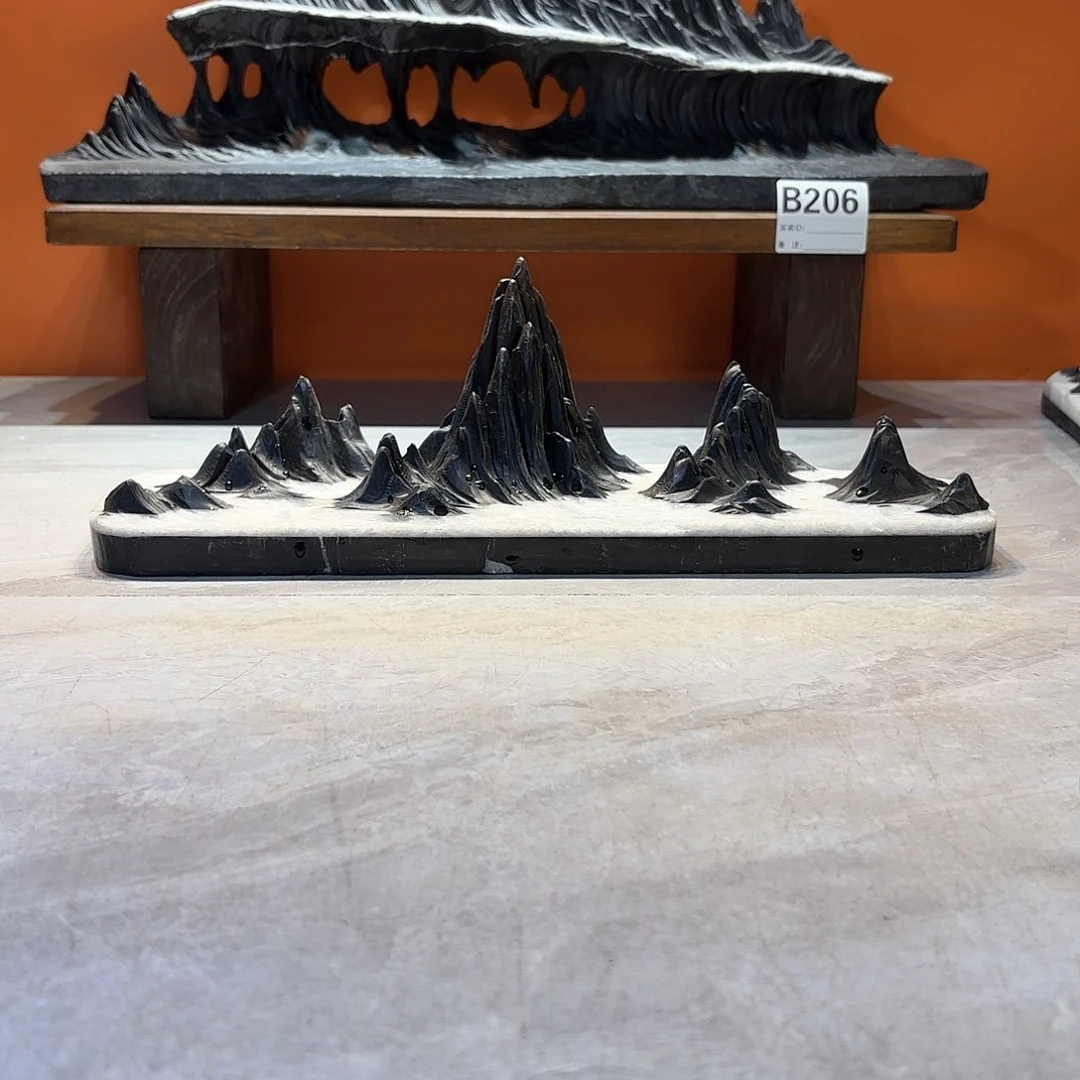 摆件柏*灵璧石奇石摆件