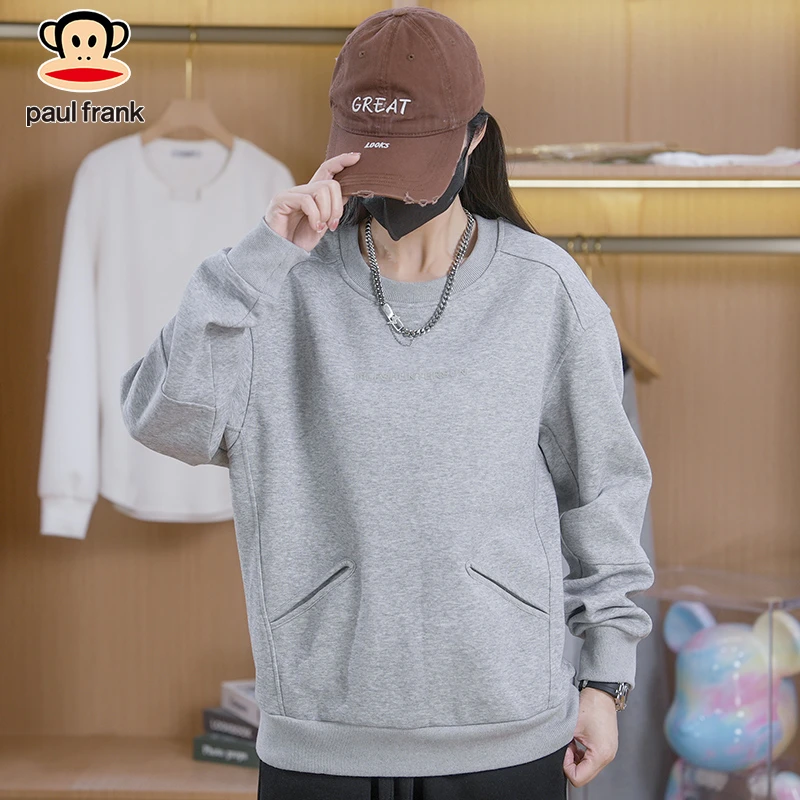 paul frank/大嘴猴2025春季新款上衣男士休闲百搭时尚长袖卫衣
