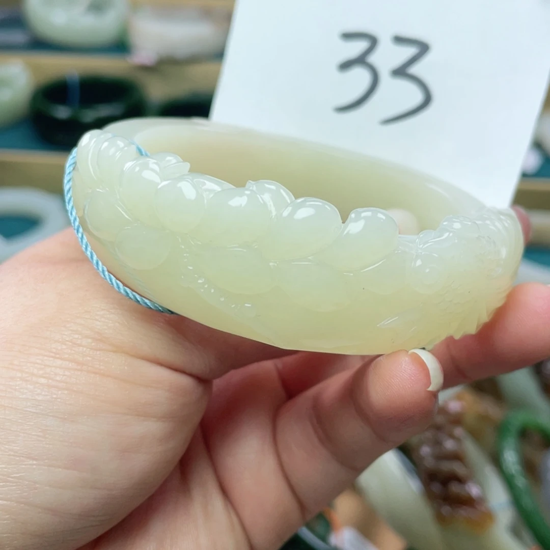 未镶嵌手镯和田玉圈口58