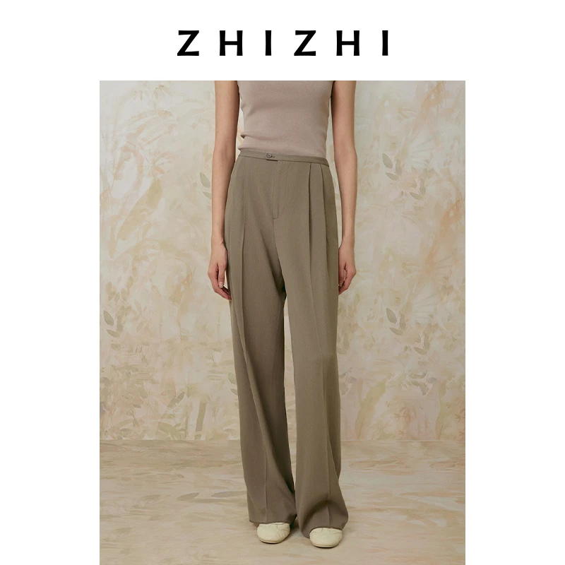 【橱窗】一痕沙 静奢醋酸阔腿裤女25春季新款ZZ2ESWK3026