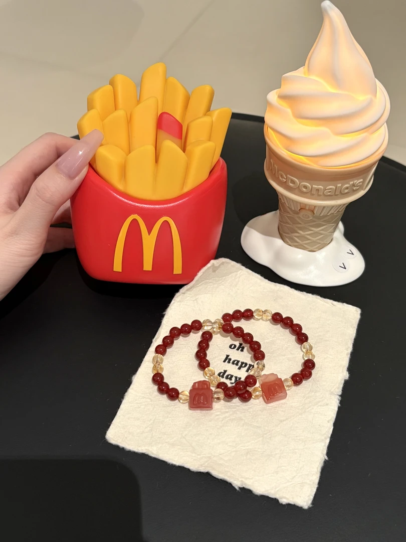 【我爱薯条】原创设计红玛瑙黄塔晶手链 多样性发其一