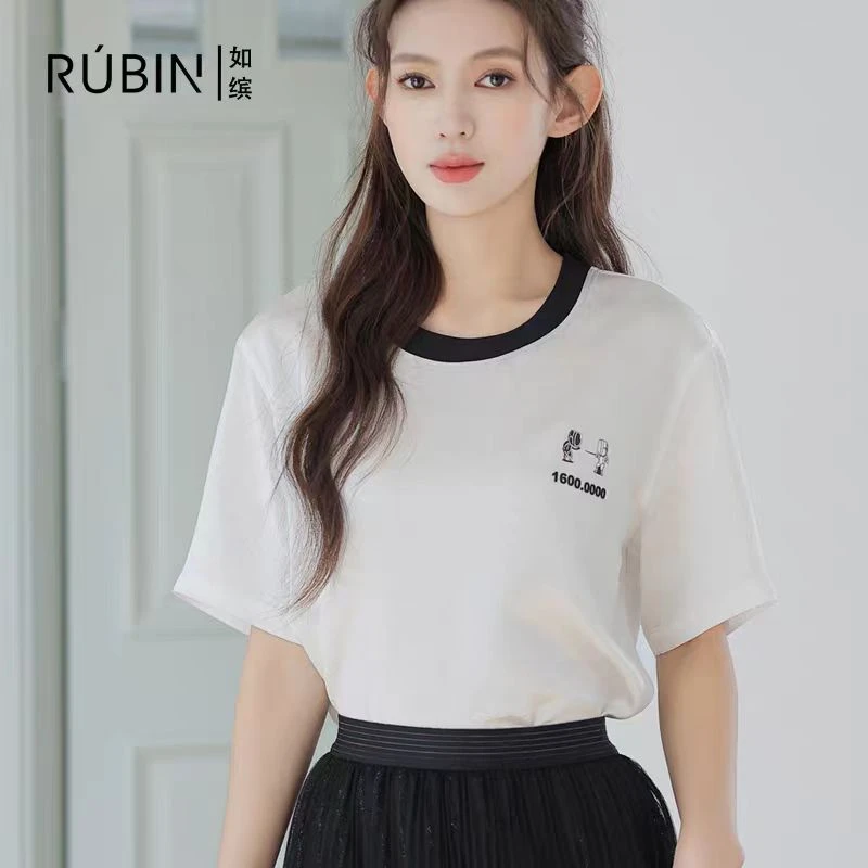 韩系慵懒风休闲女夏季宽松显瘦短袖