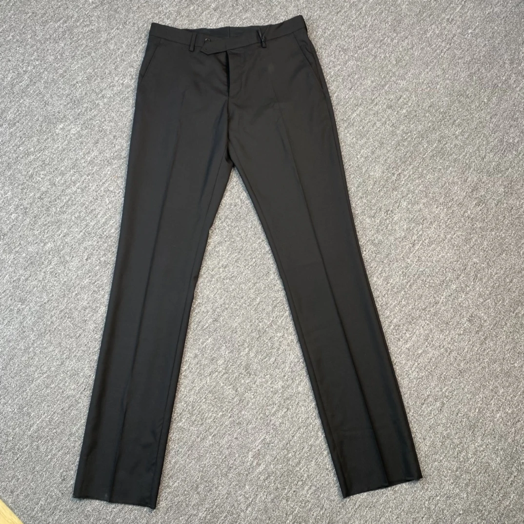 未使用 DIOR/迪奥 迪奥黑色羊毛西裤100843