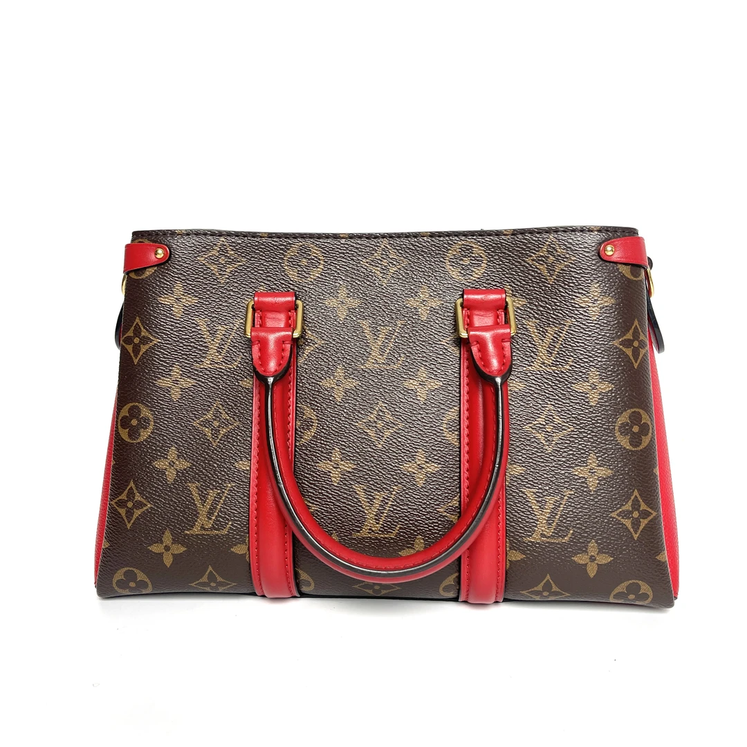 99新 LouisVuitton/路易威登 可乐/新款红拼蒙田小号/58967925