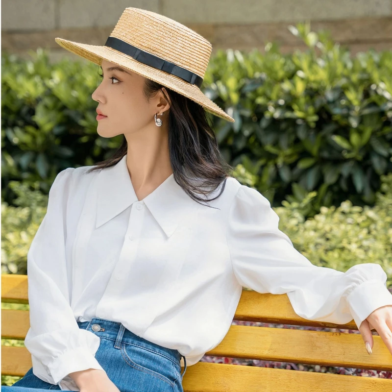 AMASS/阿玛施春夏新款时尚宽松气质百搭高品质衬衫休闲女 5300957