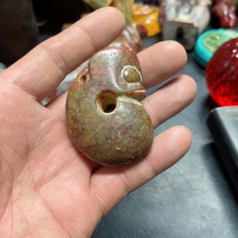 吊坠白玉菩提把件