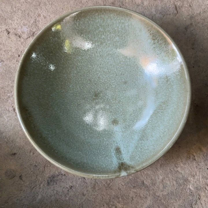 盘雪*飞浪鬼柴烧 釉绘柴烧