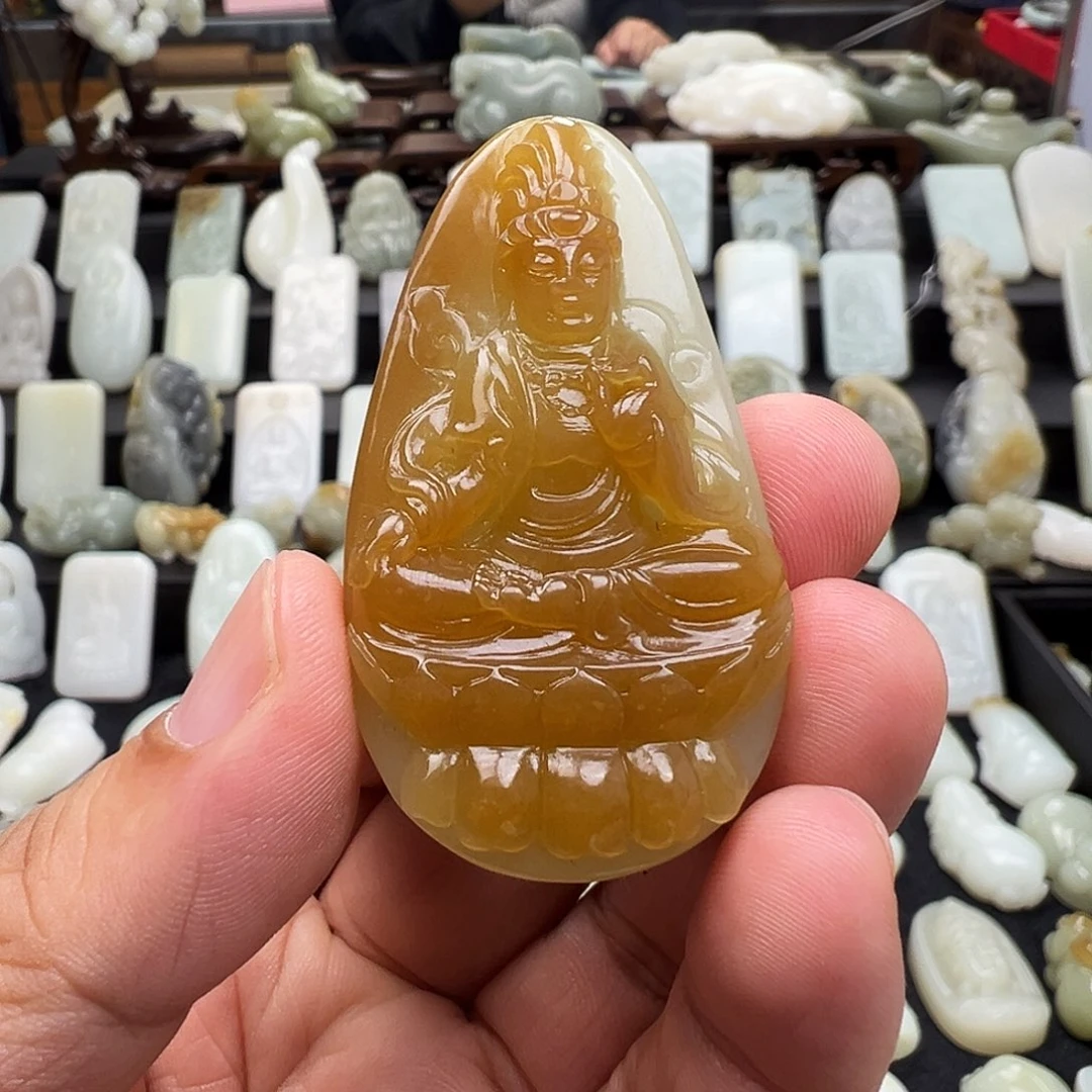 和田玉未镶嵌颈饰