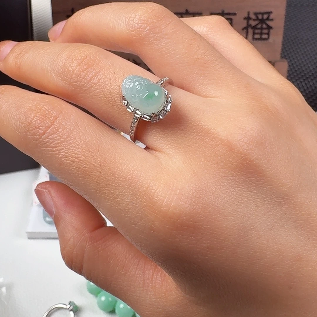 翡翠银S925镶嵌颈饰