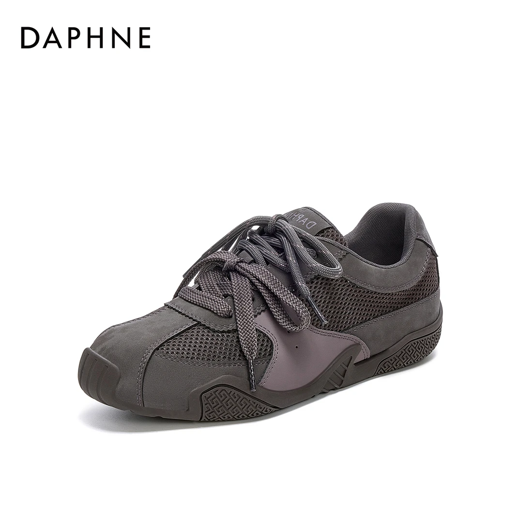 达芙妮新款防滑减震耐磨休闲鞋低帮透气时尚休闲软底舒适德训鞋