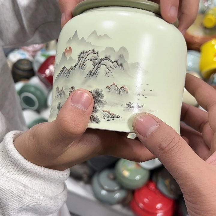 茶叶罐陶瓷家用储物罐瑕疵福利品介意勿拍