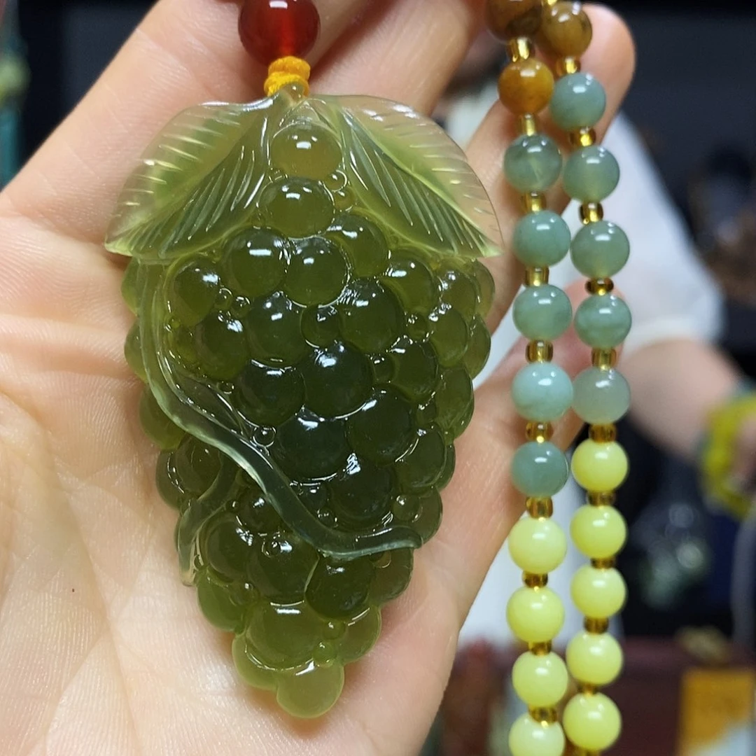 岫玉未镶嵌挂件挂件