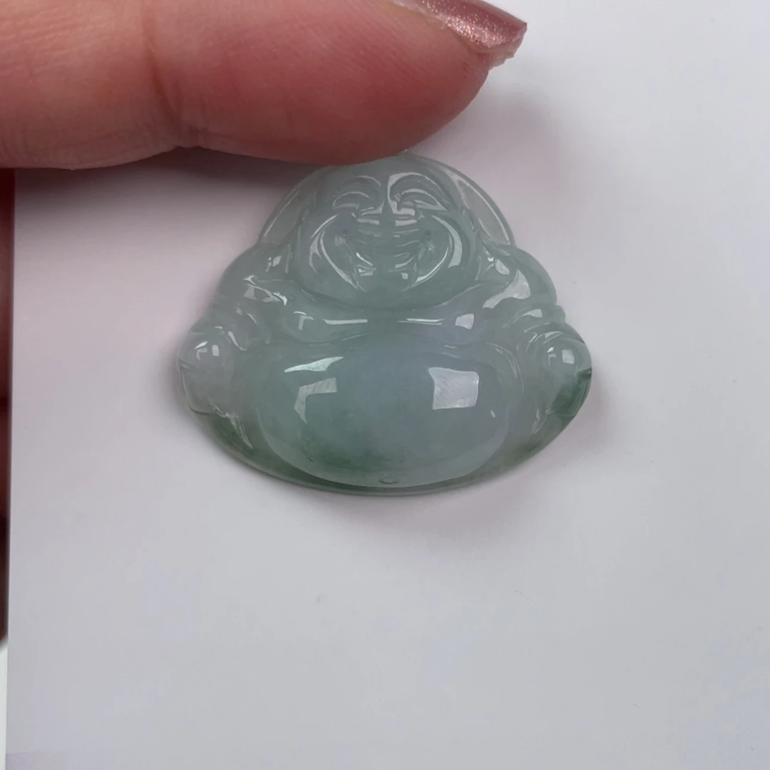 翡翠未镶嵌颈饰佛公
